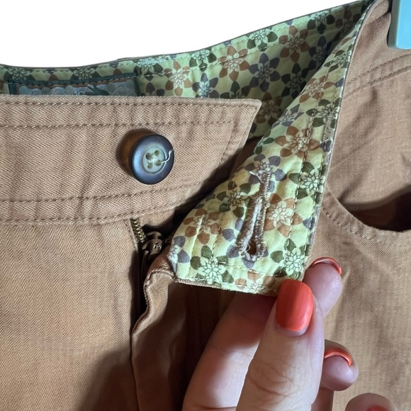 Horny Toad Khaki Tan Cropped Drawstring Cotton Blend Pants, Size 10 - Picture 6 of 14